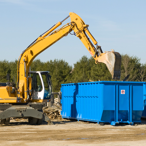 what size residential dumpster rentals are available in Hudson IA